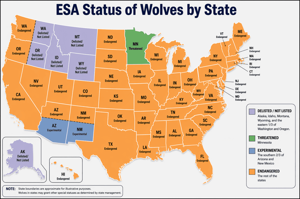 USDA Urges Colorado Wolf Policy Review After Trump Order